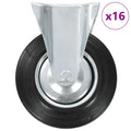 VidaXL 16 st Wielen vast 200 mm