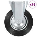 VidaXL 16 st Wielen vast 200 mm