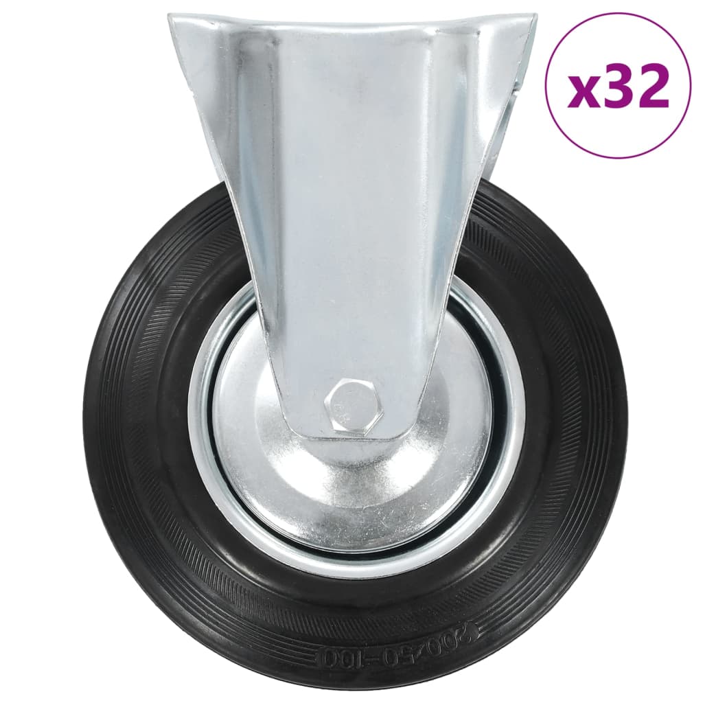 VidaXL 32 st Wielen vast 200 mm