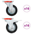 VidaXL 32 st Zwenkwielen 100 mm