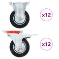 VidaXL 24 st Wielen 100 mm
