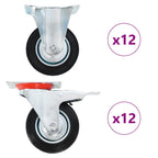 VidaXL 24 st Wielen 100 mm