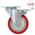 VidaXL Zwenkwielen 12 st 100 mm