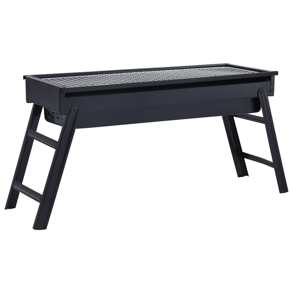 Vidaxl campingbarbecue draagbaar 60x22,5x33 cm roestvrij
