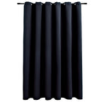 Vidaxl gordijn verduisterend met metalen ringen 290x245 cm zwart