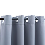 Vidaxl gordijn verduisterend met metalen ringen 2 st 140x245 cm grijs
