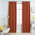 Vidaxl gordijnen verduisterend met haken 2 st 140x225 cm roestkleurig