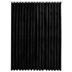 Vidaxl gordijn verduisterend met haken 290x245 cm fluweel zwart