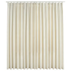 Vidaxl gordijn verduisterend met haken 290x245 cm fluweel crème