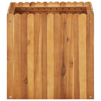 Vidaxl plantenbak verhoogd 50x50x50 cm massief acaciahout