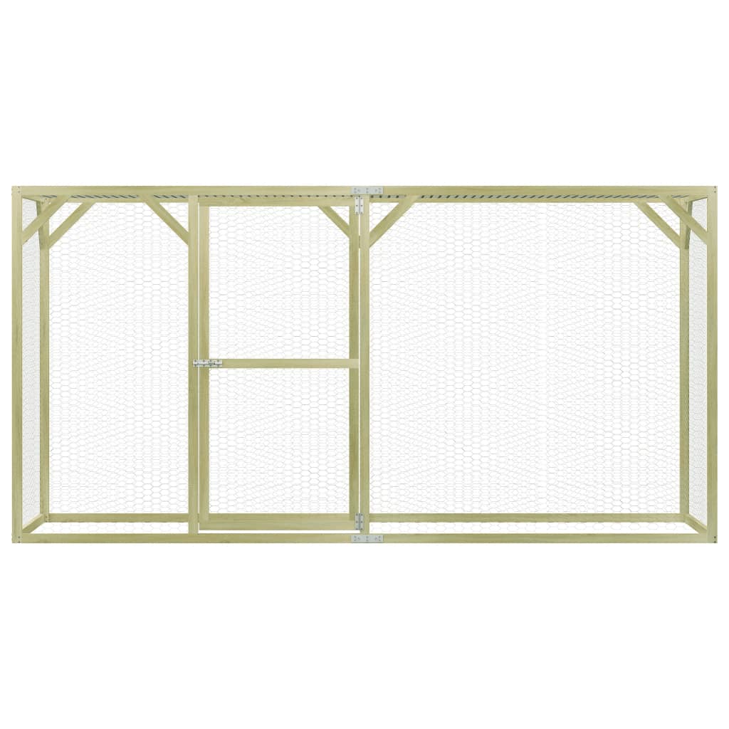 VidaXL Kippenhok 1,5x3x1,5 m geïmpregneerd grenenhout