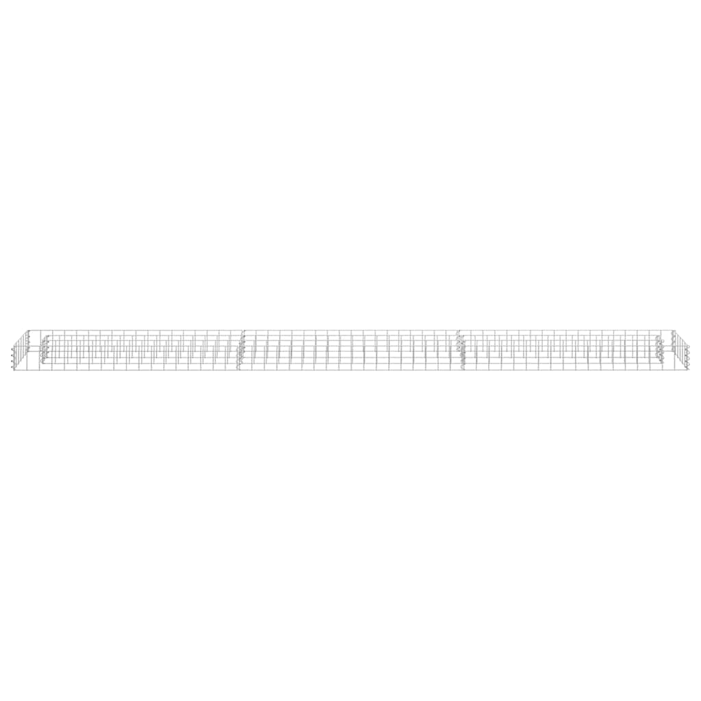 Vidaxl gabion plantenbak verhoogd 270x30x10 cm gegalvaniseerd staal