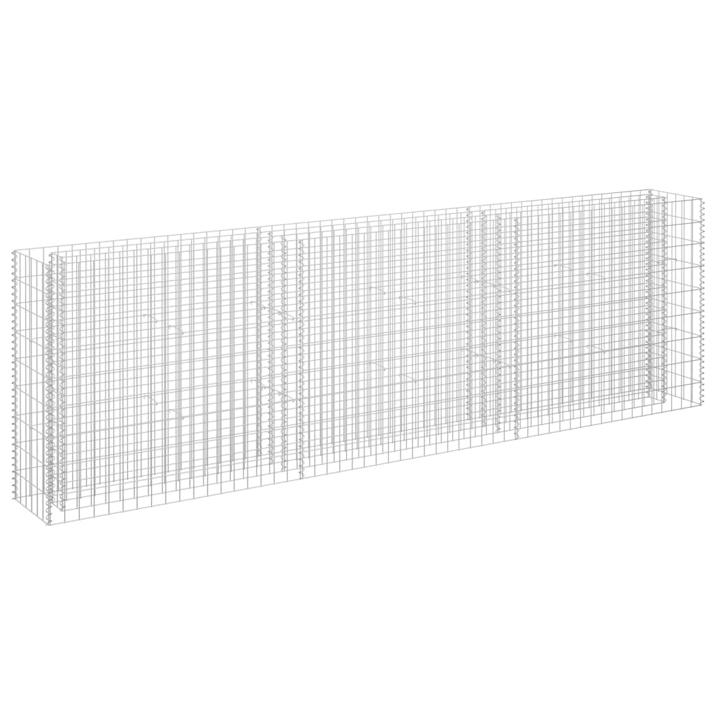 Vidaxl gabion plantenbak verhoogd 270x30x90 cm gegalvaniseerd staal