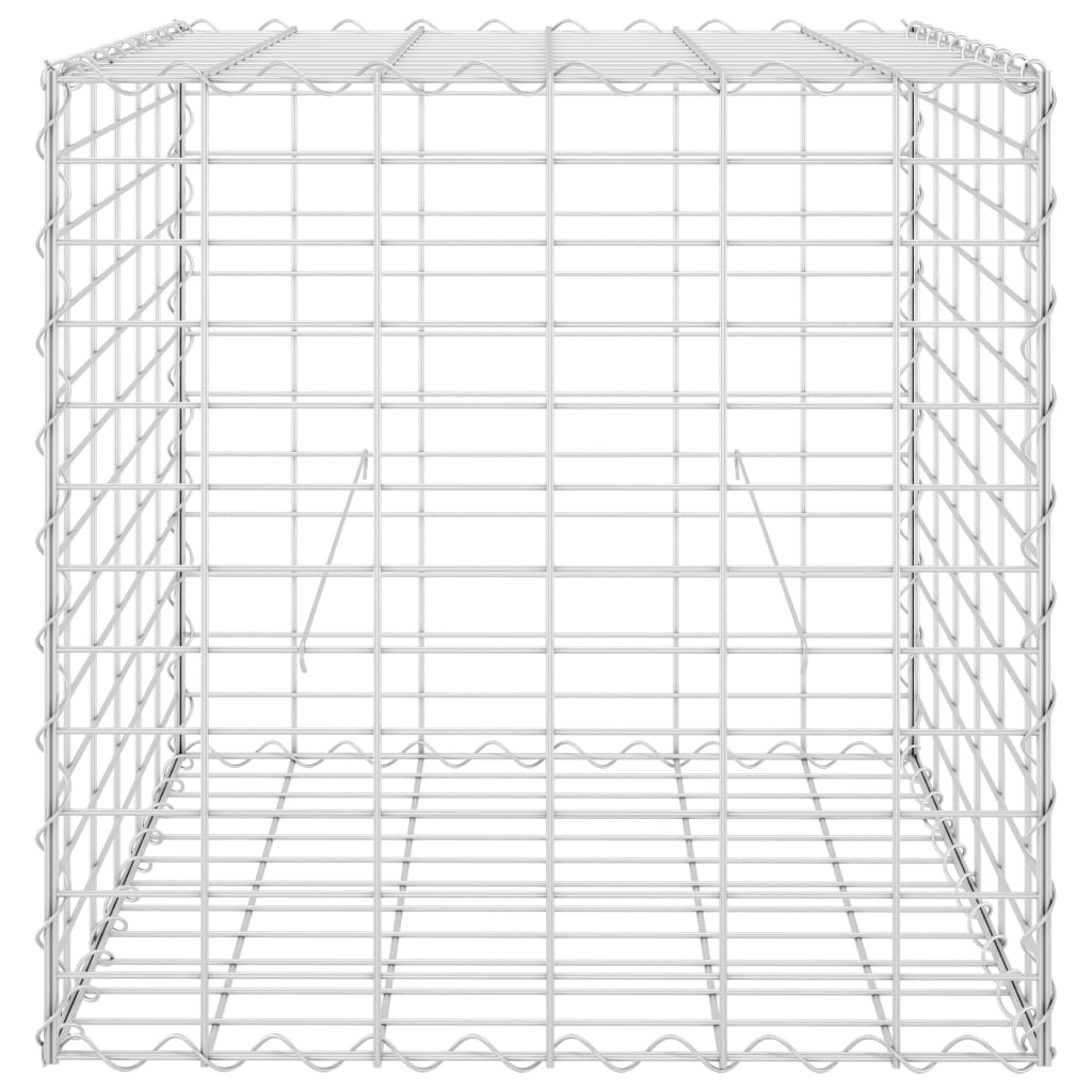 Vidaxl gabion plantenbak verhoogd kubus 60x60x60 cm staaldraad