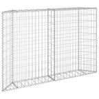 Vidaxl gabion plantenbak trapezium 150x20x100 cm gegalvaniseerd staal