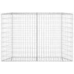 Vidaxl gabion plantenbak trapezium 150x20x100 cm gegalvaniseerd staal