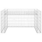 Vidaxl grasmaaieroverkapping met plantenbak 110x80x60cm staaldraad