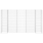VidaXL Gabion plantenbak H-vormig 260x40x150 cm staaldraad
