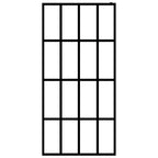 VidaXL Inloopdouchewand 118x190 cm transparant gehard glas