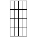 VidaXL Inloopdouchewand 140x195 cm transparant gehard glas