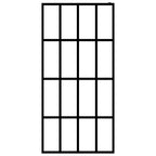 Vidaxl inloopdouchewand 80x195 cm mat gehard glas
