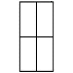 Vidaxl inloopdouchewand 90x195 cm mat gehard glas