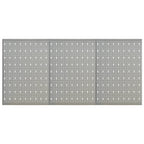 Vidaxl gaatjespaneel wandgemonteerd 3 st 40x58 cm staal