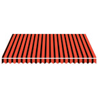 Vidaxl luifeldoek 300x250 cm canvas oranje en bruin