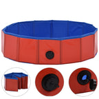 Vidaxl hondenzwembad inklapbaar 80x20 cm pvc rood