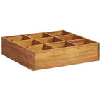 Vidaxl kruidenplantenbak verhoogd 60x60x15 cm massief acaciahout