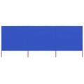 Vidaxl windscherm 3-panelen 400x120 cm stof azuurblauw