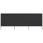Vidaxl windscherm 3-panelen 400x160 cm stof antraciet
