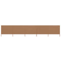 Vidaxl windscherm 5-panelen 600x80 cm stof taupe