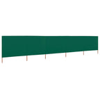 Vidaxl windscherm 5-panelen 600x120 cm stof groen