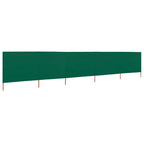 Vidaxl windscherm 5-panelen 600x160 cm stof groen