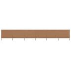 Vidaxl windscherm 6-panelen 800x120 cm stof taupe