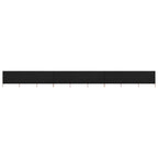 Vidaxl windscherm 9-panelen 1200x160 cm stof zwart