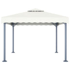 Vidaxl prieel 300x300 cm aluminium crème