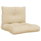 VidaXL Palletkussens 2 st stof beige