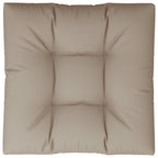VidaXL Palletkussen 80x80x12 cm stof taupe