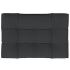 Vidaxl palletkussen 120x80x12 cm stof zwart