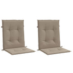 Vidaxl tuinstoelkussens lage rug 2 st 100x50x3 cm oxford stof taupe