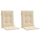 Vidaxl tuinstoelkussens lage rug 2 st 100x50x3 cm oxford stof beige