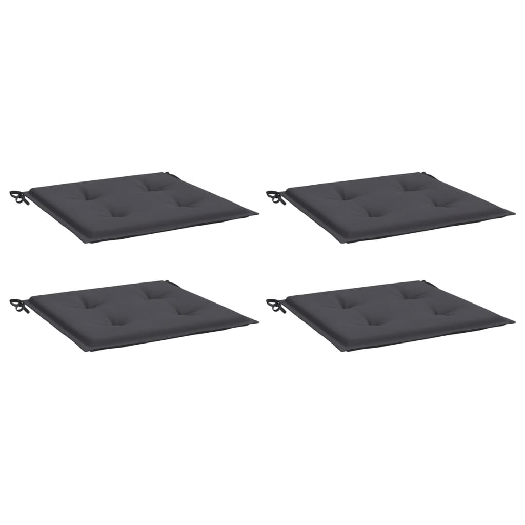 Vidaxl tuinstoelkussens 4 st 40x40x4 cm oxford stof antracietkleurig