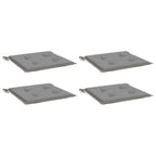 Vidaxl tuinstoelkussens 4 st 40x40x4 cm oxford stof grijs