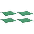 VidaXL Tuinstoelkussens 4 st 40x40x3 cm oxford stof groen
