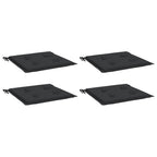 Vidaxl tuinstoelkussens 4 st 40x40x4 cm oxford stof zwart