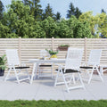 Vidaxl tuinstoelkussens 4 st 40x40x4 cm oxford stof zwart