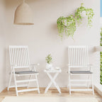 Vidaxl tuinstoelkussens 2 st 50x50x4 cm stof grijs