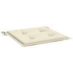 VidaXL Tuinstoelkussens 2 st 50x50x3 cm oxford stof crèmekleurig